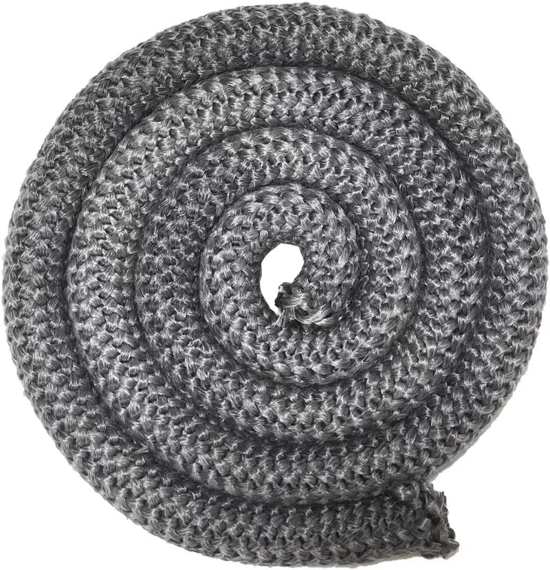 Protalwell Wood Stove Gasket, (1" Diameter) Wood Stove Door Gasket, Heat Resistance Fiberglass Rope, Grey Color, 72 Inches Long - Image 1