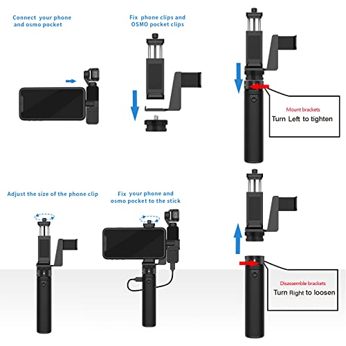 Smatree Portable Osmo Pocket 2 PowerStick (Power Bank) Compatible for DJI Osmo Pocket 2/1, Handheld Smartphone Holder Mount Bracket for OsmoPocket Camera - Image 4
