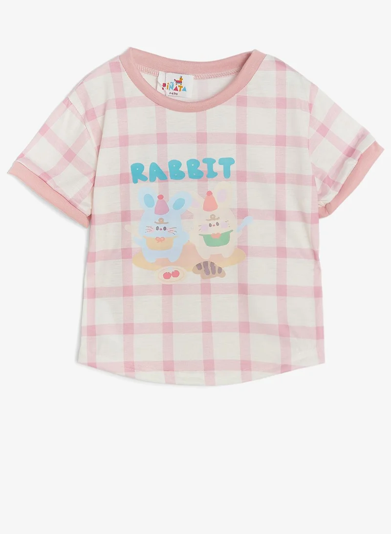 بنياتا تيشيرت مطبوع