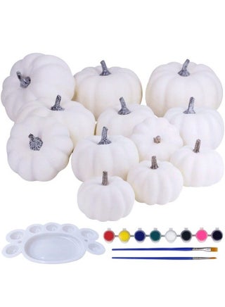 12 Sets Diy Fall Pumpkin Painting Kits Assorted White Foam Pumpkins Craft Pumpkins To Paint For Kids Classroom Activity Art Projects Halloween Thanksgiving Fall Gifts Party Favors Holiday Décor - pzsku/Z34B4A26576CDC806B9CCZ/45/_/1692171067/8a96c7c2-d42b-4cc9-8da0-815e3d124670