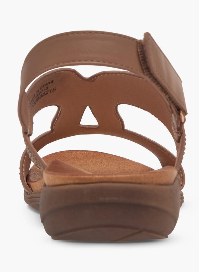 Le Confort Women's Embellished Sandals with Hook and Loop Closure - Image 5