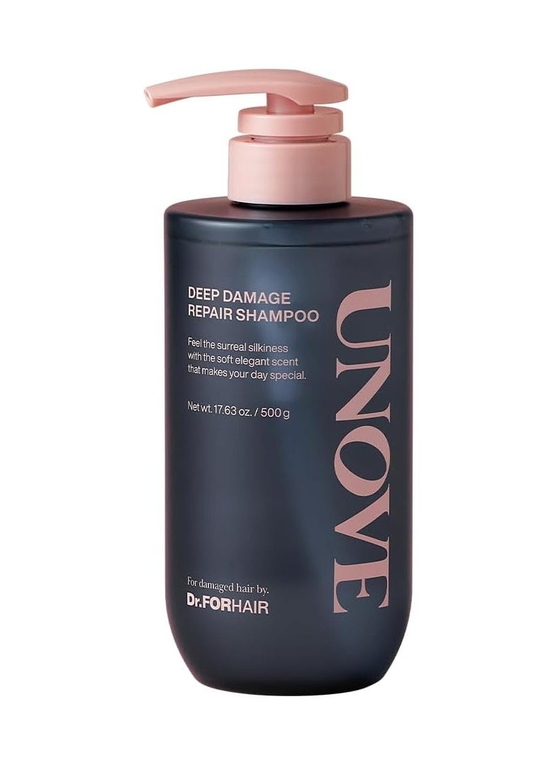 Dr.FORHAIR - UNOVE Deep Damage Repair Shampoo 500ml - Image 1