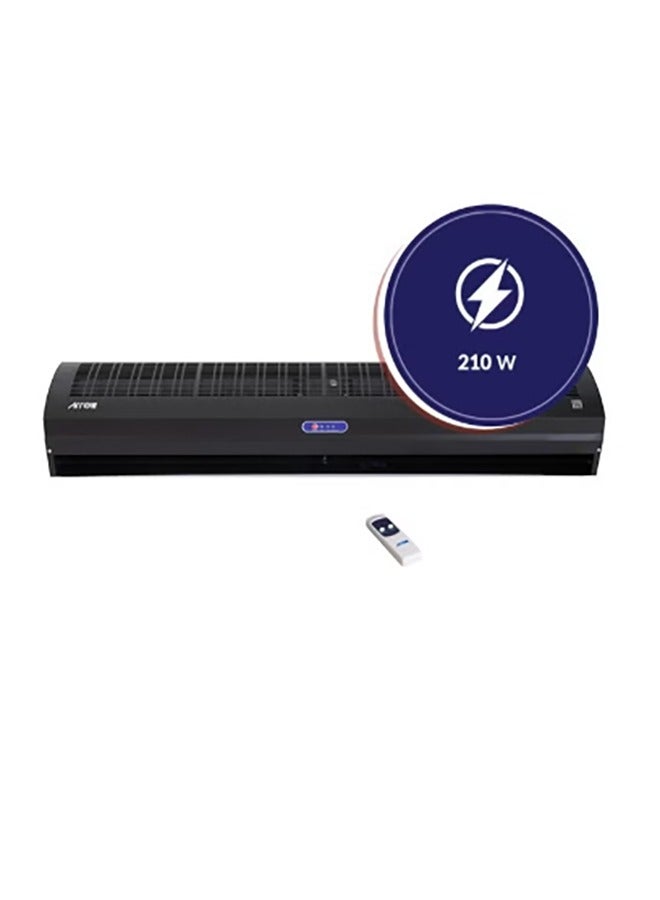 Arrow Air Curtain 120cm with Remote Control, 210W | Low Energy Consumption | 13 Fan Speed | Quit Design | Strong Air Flow | Black Color | RO-120CARC-B - Image 2