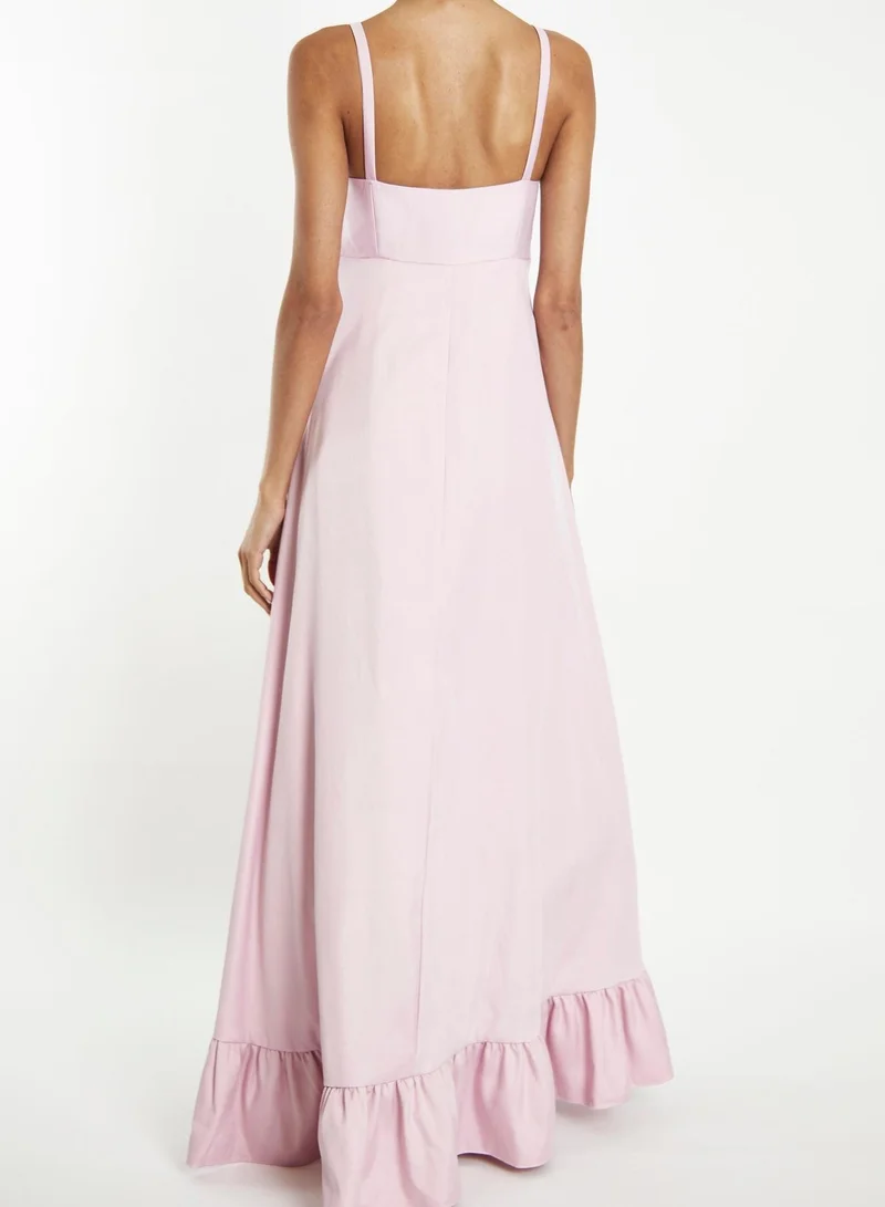 ترو ديكادينس Violette Light Pink Frill Hem Maxi-Dress