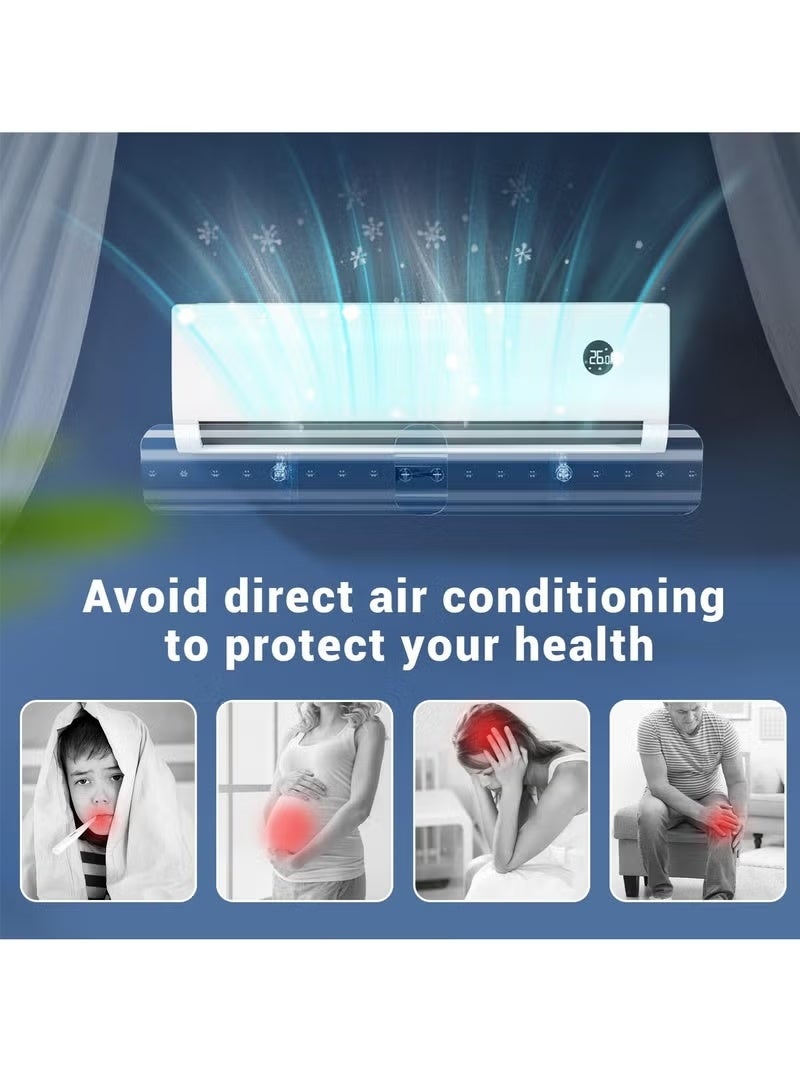 إس واي سيلكت موزع هواء متميز لأجهزة التكييف المنفصلة، تصميم كلاسيكي، حجم قابل للتعديل ليناسب جميع الأنواع، سهل التركيب والإزالة، متوافق مع جميع موديلات أجهزة التكييف. - Image 2