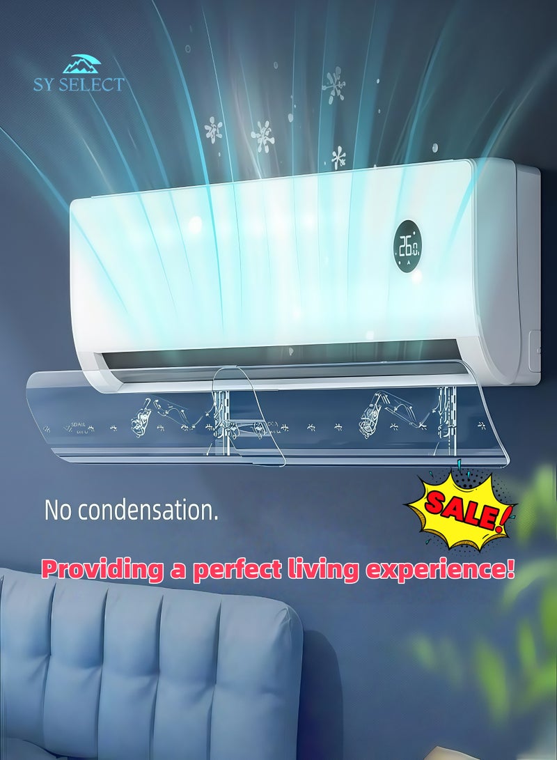 إس واي سيلكت موزع هواء متميز لأجهزة التكييف المنفصلة، تصميم كلاسيكي، حجم قابل للتعديل ليناسب جميع الأنواع، سهل التركيب والإزالة، متوافق مع جميع موديلات أجهزة التكييف. - Image 1