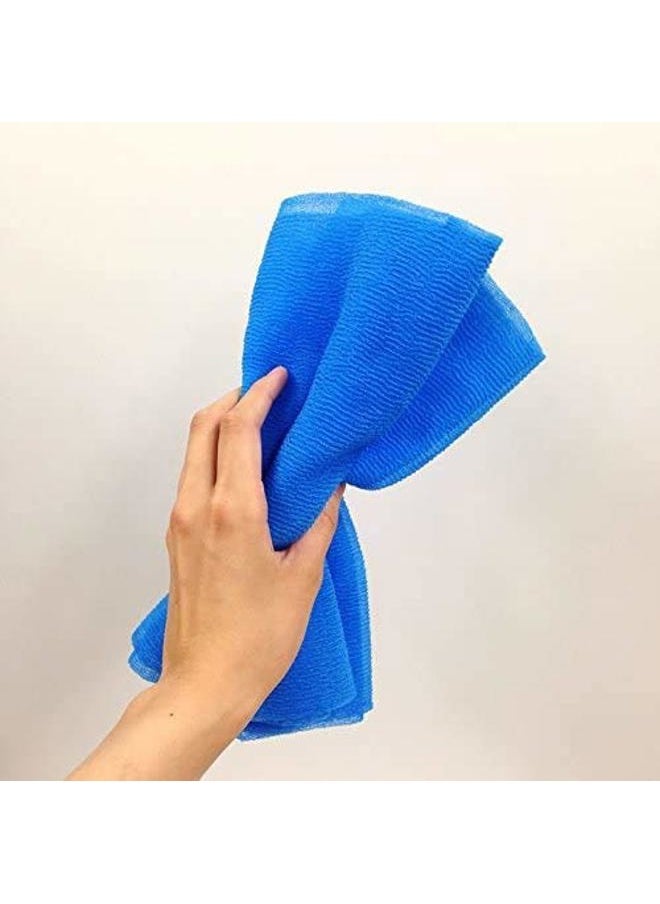 OHE Cure Series Japanese Exfoliating Bath Towel from OHE - Super Hard Weave - Blue, 120cm  - Image 5