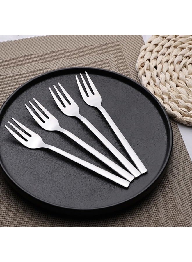 Fiazony 12-Piece Stainless Steel Small Tasting Fork, 3-Tines Fork - Image 4