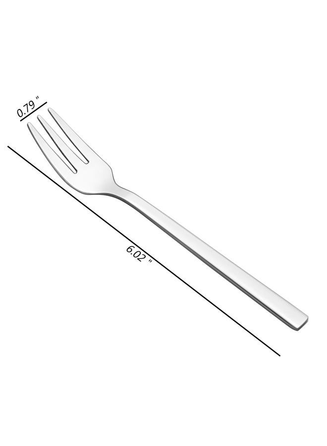 Fiazony 12-Piece Stainless Steel Small Tasting Fork, 3-Tines Fork - Image 2