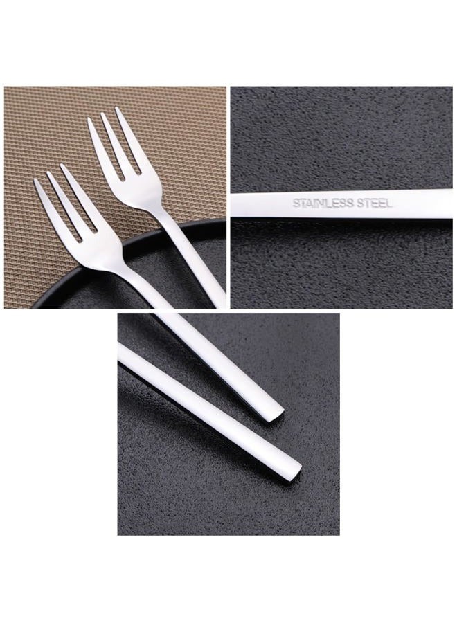 Fiazony 12-Piece Stainless Steel Small Tasting Fork, 3-Tines Fork - Image 3
