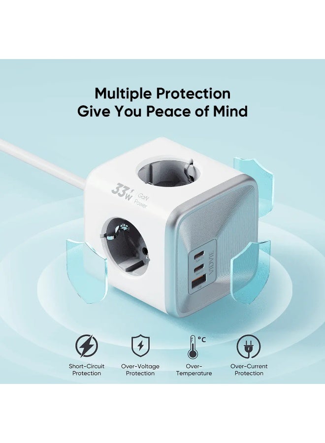 فيدفي شاحن حائط XL-PSE04 GaN Magic Cube - حل مدمج للشحن السريع - Image 3
