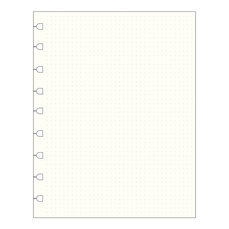 Filofax Notebooks Executive Dotted Journal Refill, Movable, 9.25 X 7.25, 32 Cream Sheets Fits Refillable Executive Journals (B192016U) - Image 4