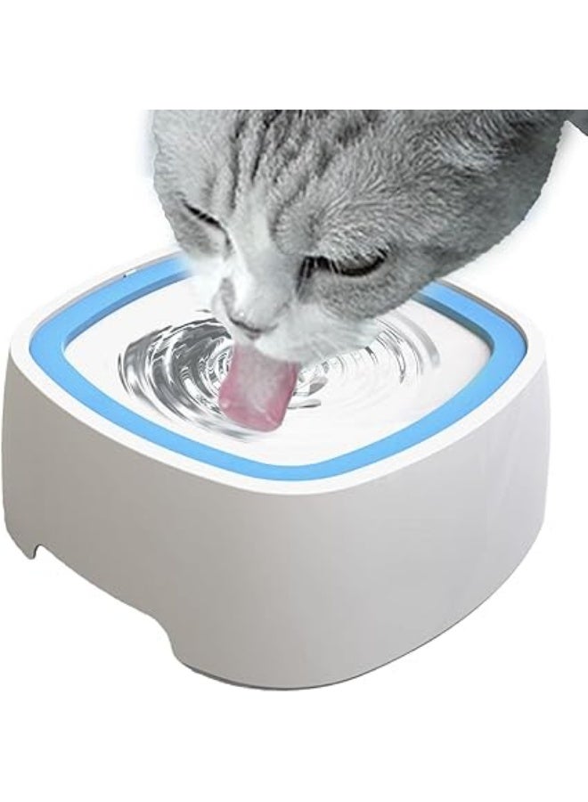 Bowl Floating Dog Water Bowl, 1.5L Dog Water Bowl, No Splash Pet Bowl, Anti Choking Dog Bowl, Pet Water Bowl Carried Cat Vehicle - Image 1