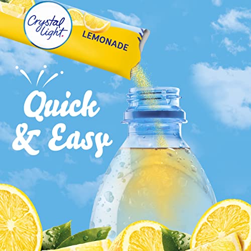 Crystal Light Lemonade Naturally Flavored Powdered Drink Mix, 120 ct Pack, 12 Boxes of 10 On-the-Go-Packets - Image 5