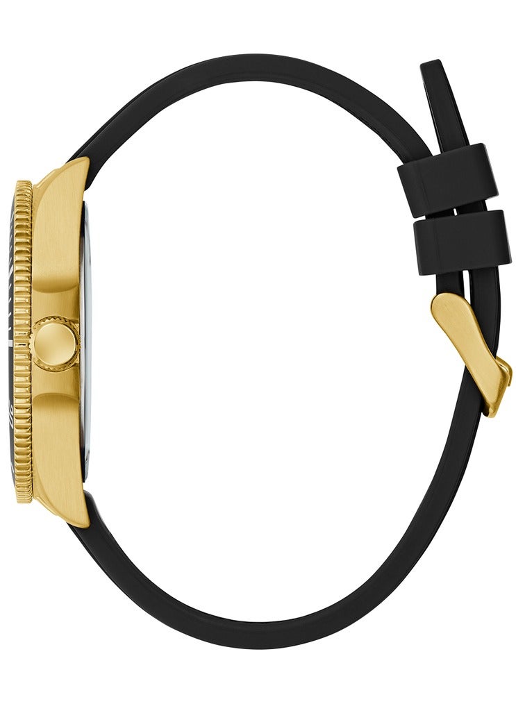 GUESS Mens Green Gold Tone Analog Watch - Image 3