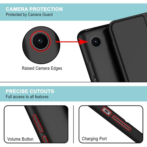CEDO Tri-Fold for Samsung Tab A8 (10.5 in) Smart Case Flip Cover with Multi Viewing Angles Stand | Leather Finish | Heat Dissipation | TPU Backcover (Black) - Image 5