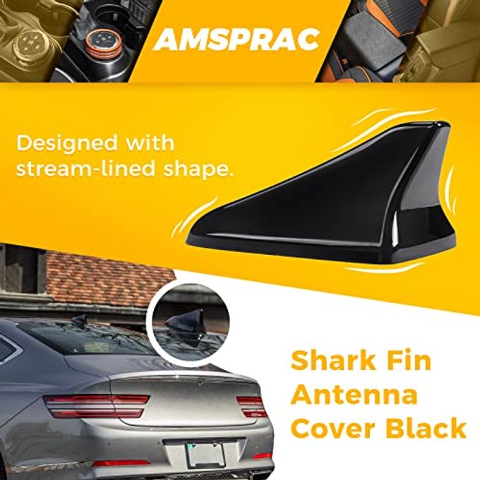 AMSPRAC Shark Fin Antenna Cover,Car Roof Antenna Caps Fit For Kia Optima 2014-2020,Sonata 2015 2016 2018 2019,Genesis Sedan G80 2015-2017,Genesis Coupe 2013-2015,Elantra Sedan 2011-2016,(Not Sport) - Image 3