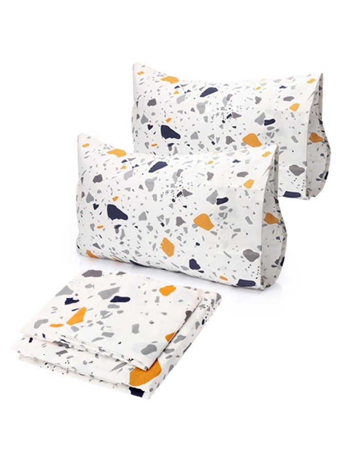Fitted bed sheet set 3pcs, Bed sheet + 2 Free Pillowcases, Rocx design