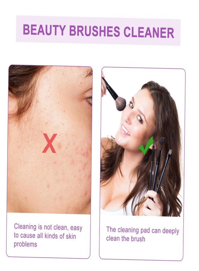 مجموعة فرش تنظيف مكياج فيكاسكي، 6 قطع، فرشاة تنظيف بيضة سيليكونية للسفر والعمل والمنزل - Image 3