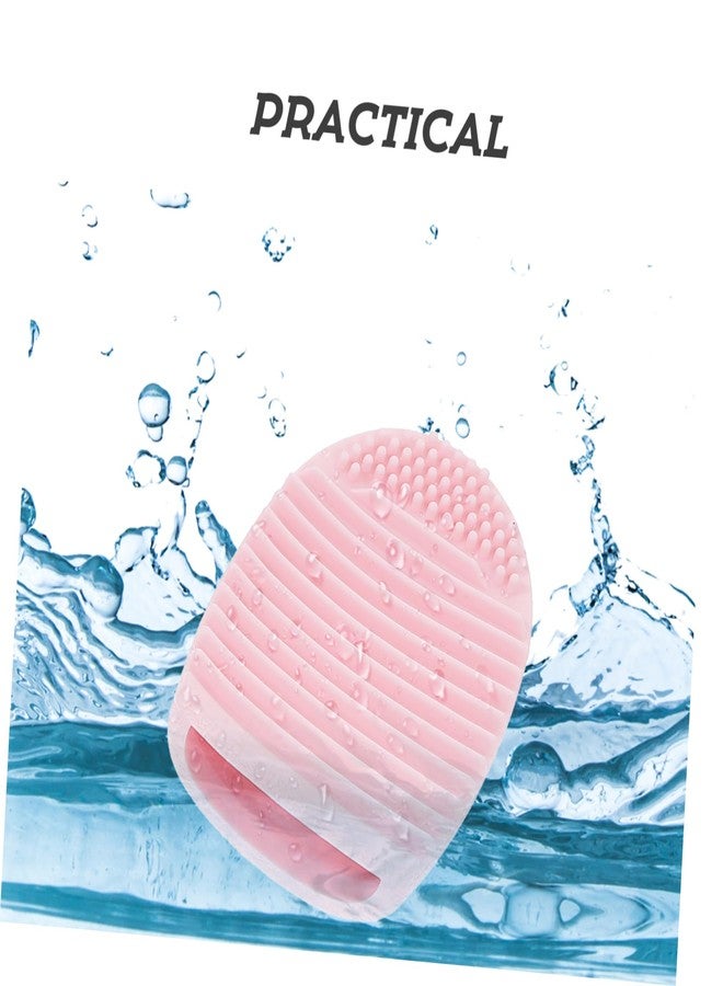 مجموعة فرش تنظيف مكياج فيكاسكي، 6 قطع، فرشاة تنظيف بيضة سيليكونية للسفر والعمل والمنزل - Image 4