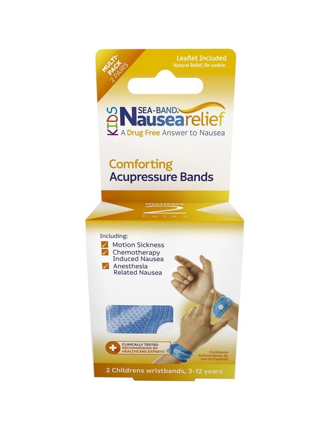 Sea-Band Anti-Nausea Acupressure Wristband for Motion Sickness, Child Size, 2 Pairs - Image 3