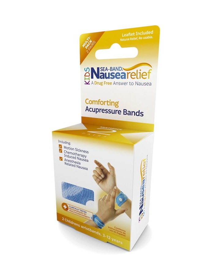 Sea-Band Anti-Nausea Acupressure Wristband for Motion Sickness, Child Size, 2 Pairs - Image 5