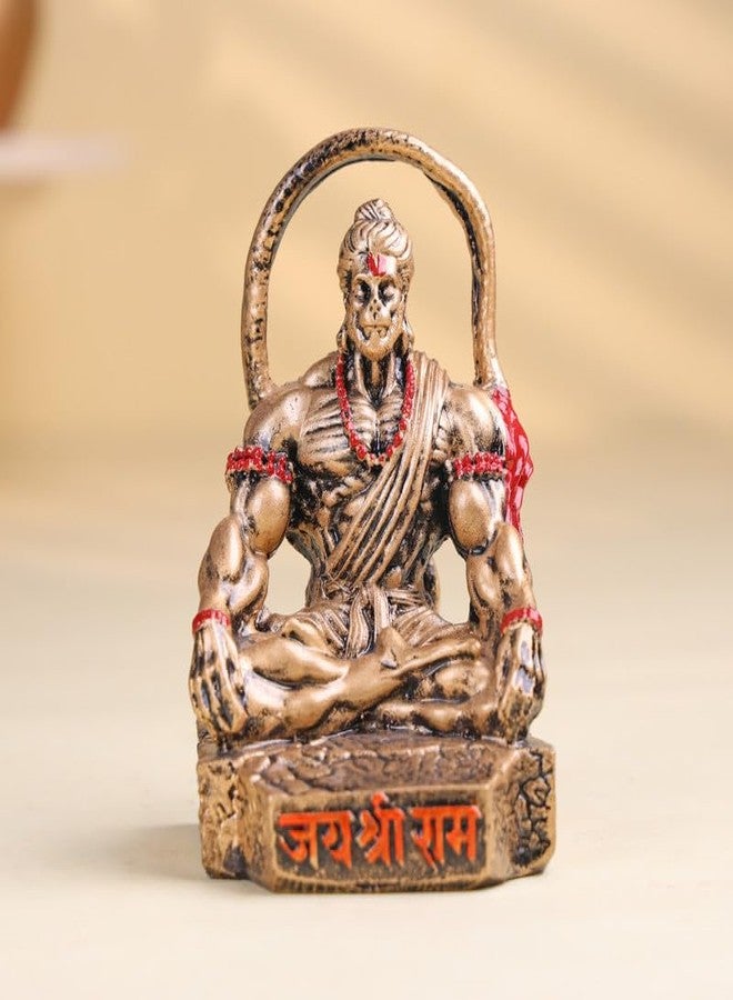 Floweraura Raksha Bandhan Celebration Premium Handcrafted Ornamental Bejewelled Rakhi with Lord Hanuman Idol Showpiece- Rakhi for Brother, Bhai, Cousin & Raksha Bandhan Gift - Image 4