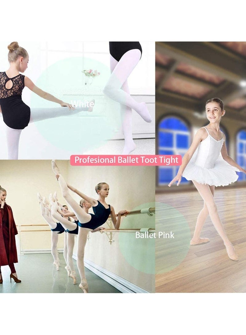 Girls' Ballet Dance Footed Tights for School Students (Toddler/ Kids) - Image 5