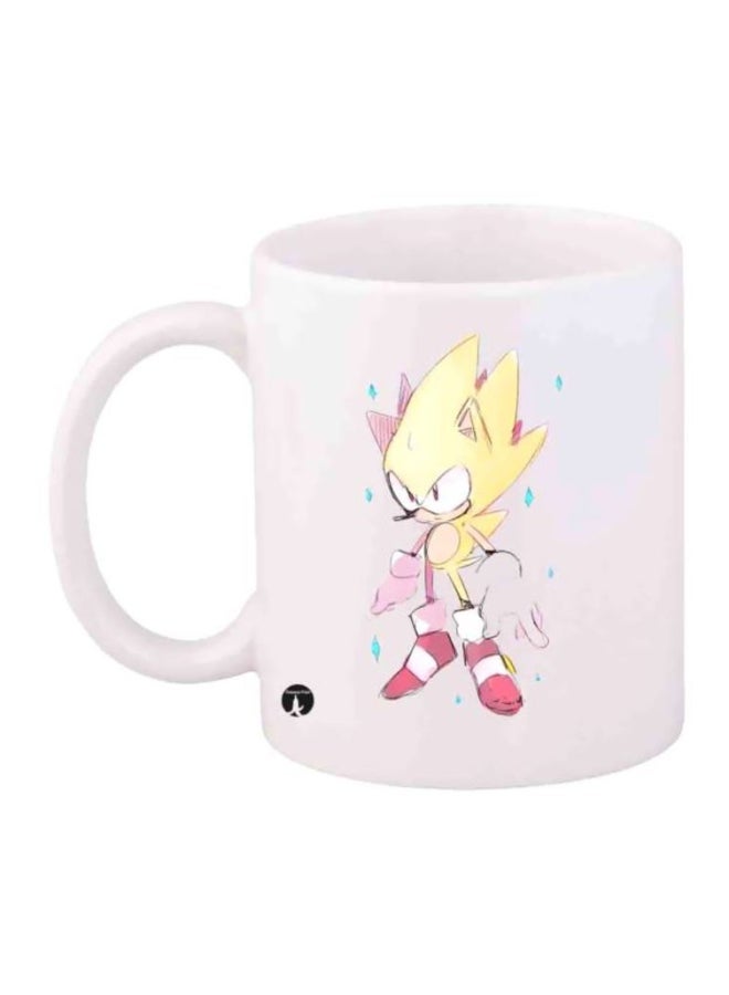 RYN Printed Sonic Mug Pink/Yellow/White