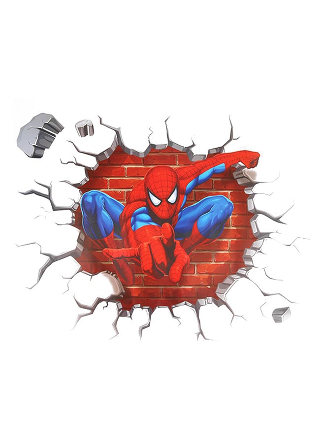 OUTAD 3D Spider Man Kid Room Decals Nursery Mural Wall Sticker Multicolour - Image 1