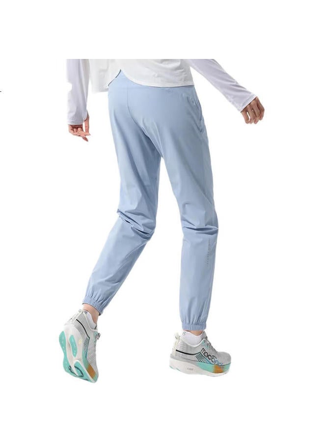 macondo Original Single Product | Mask-Like Long Pants Spring Summer Running Quick-Drying Sports Pants Sunscreen Antibacterial Blue Micro-Light Female Xl - Image 2