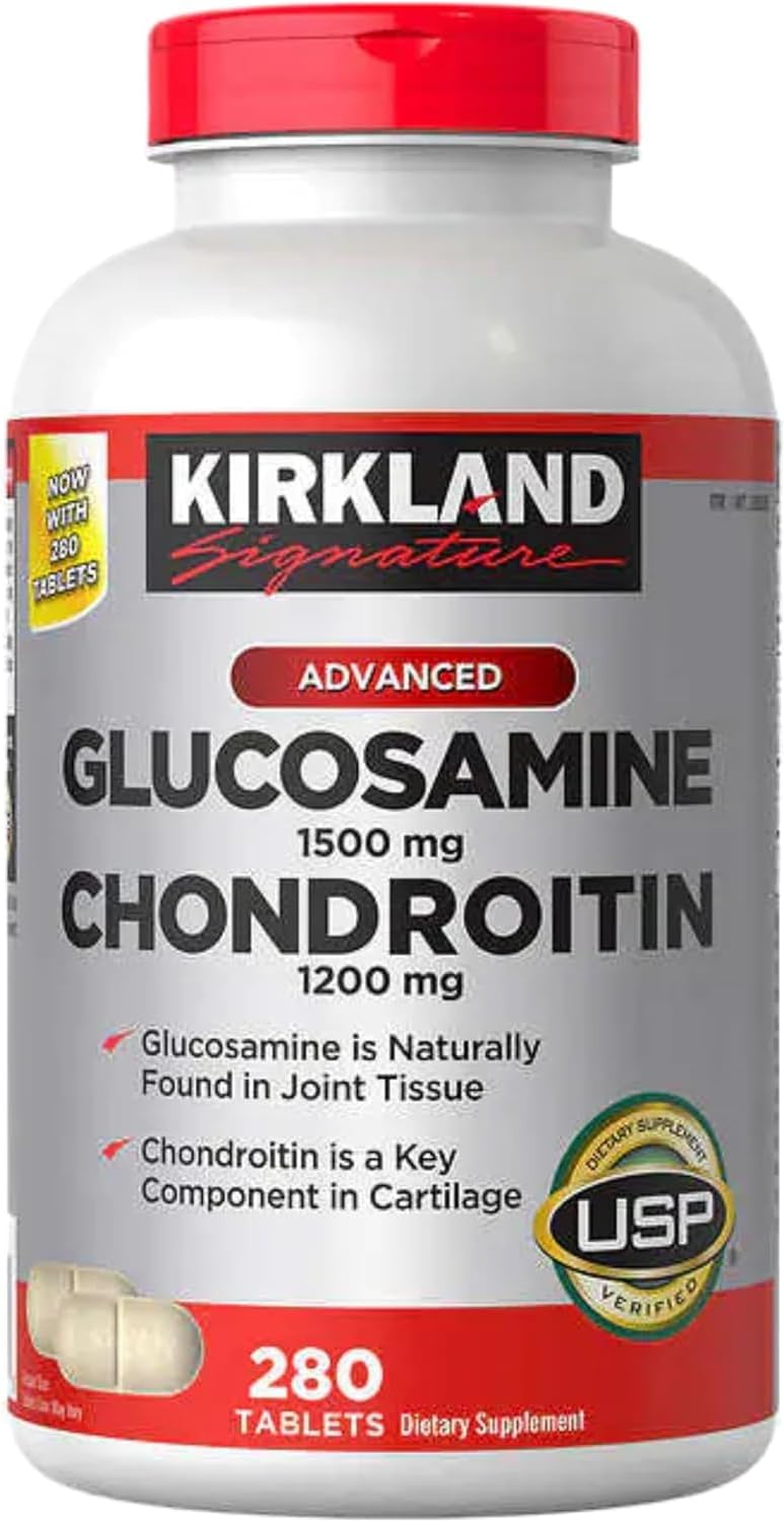 Costco Kirkland Signature Glucosamine HCI 1500 mg and Chondroitin Sulfate 1200 mg, 280 Tablets - Image 1