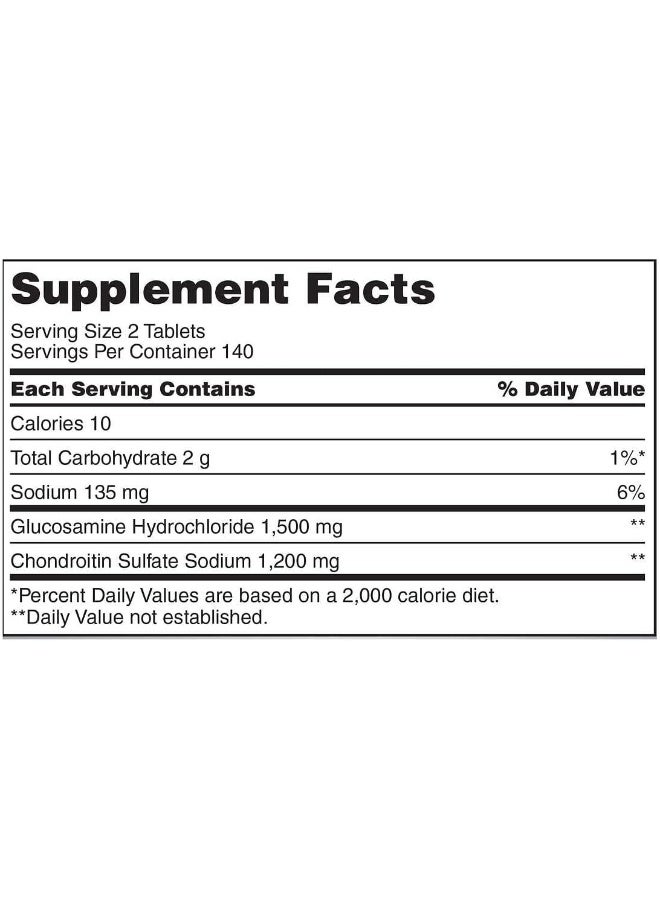 Costco Kirkland Signature Glucosamine HCI 1500 mg and Chondroitin Sulfate 1200 mg, 280 Tablets - Image 5