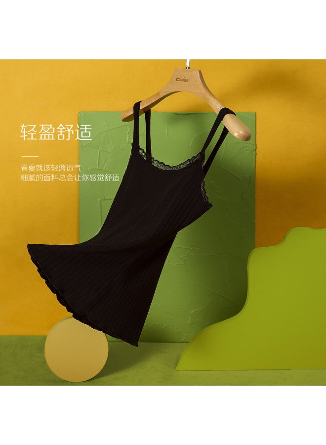 Red Bean Japanese Vertical Striped Camisole For Women - Fashionable Backless Tank With Built-In Bra Pads & Color-Blocking Design - Image 3