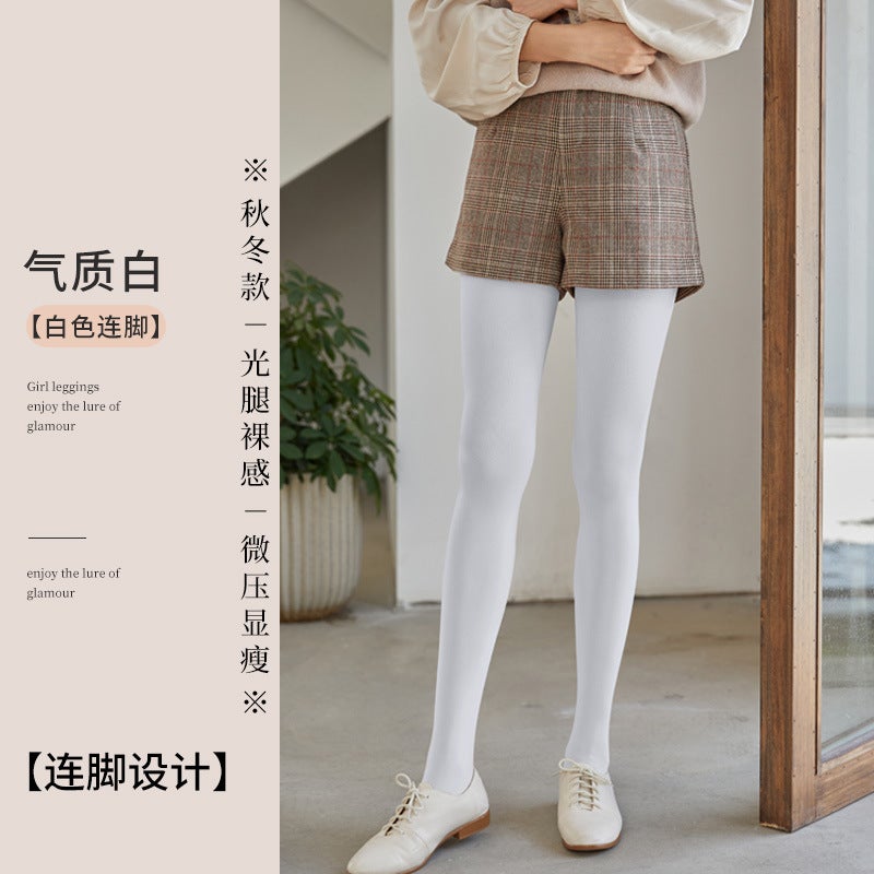 Skin Tights Women's Velvet Pantyhose – Thickened Nylon Leggings for Youth Commuting - Image 1