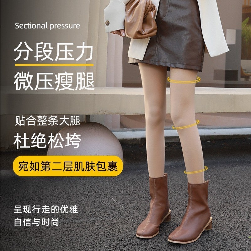 Skin Tights Women's Velvet Pantyhose – Thickened Nylon Leggings for Youth Commuting - Image 3