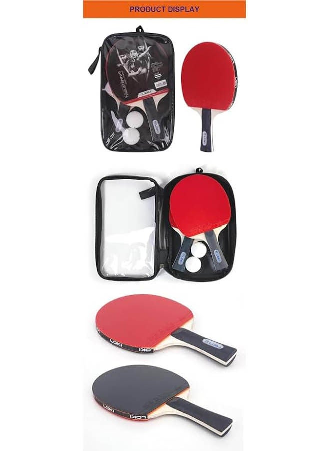 لوكي مجموعة مضارب تنس الطاولة مع كرتين - Image 2