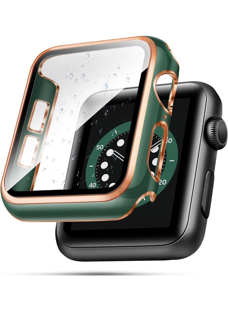 Y&D 2Piece Suitable For AppleWatch1/2/3 38mm universal Watch Tempered Film Integrated Protective Case - Image 2