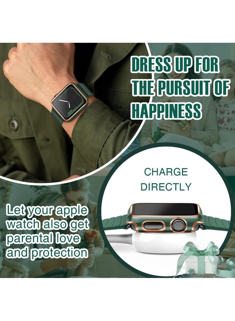 Y&D 2Piece Suitable For AppleWatch1/2/3 38mm universal Watch Tempered Film Integrated Protective Case - Image 3