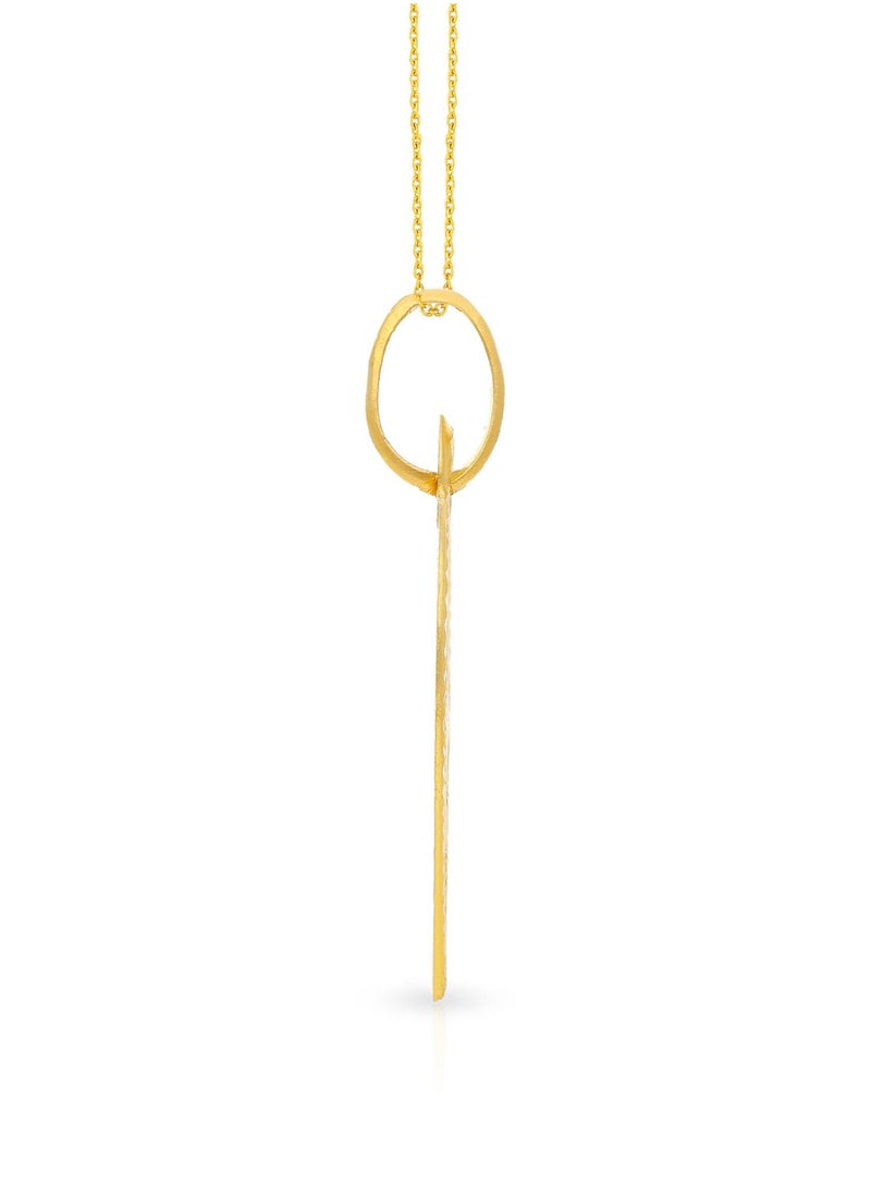 Malabar Gold and Diamonds 22k 916 Purity Gold Pendant for Women EMPN132EY  - Image 3