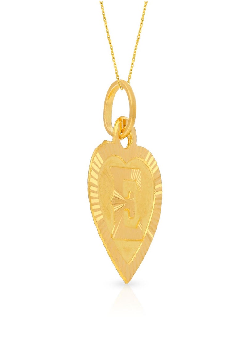 Malabar Gold and Diamonds 22k 916 Purity Gold Pendant for Women EMPN132EY  - Image 2