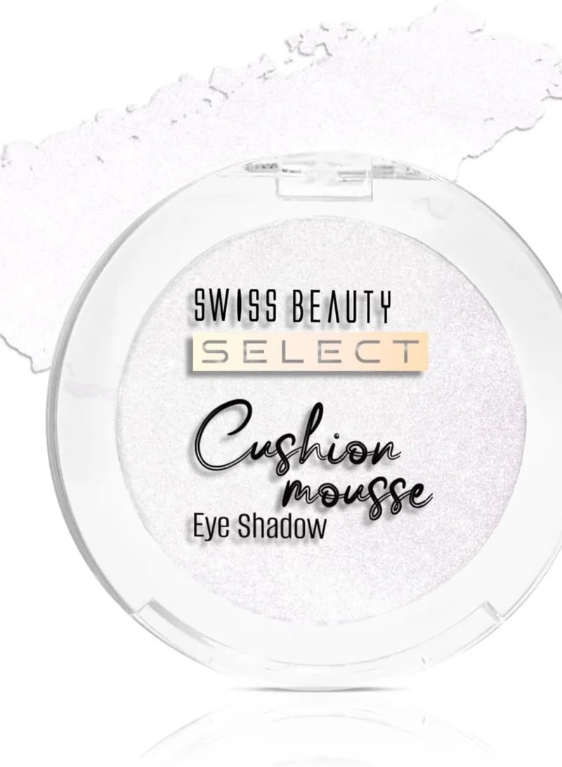 سويس بيوتي Swiss Beauty Cushion Mousse Eyeshadow | Highly Pigmented & Blendable Formula | Long-Lasting Eye Makeup with Vitamin E | Lightweight & Shimmer Finish | Shade- 1. Star Gaze, 2g