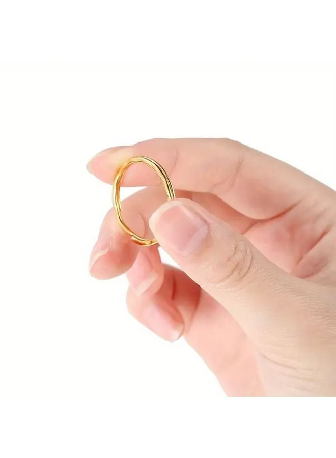 20pcs Silvery Split Ring Keychain Connector 25mm DIY Keyring Accessory - Image 3