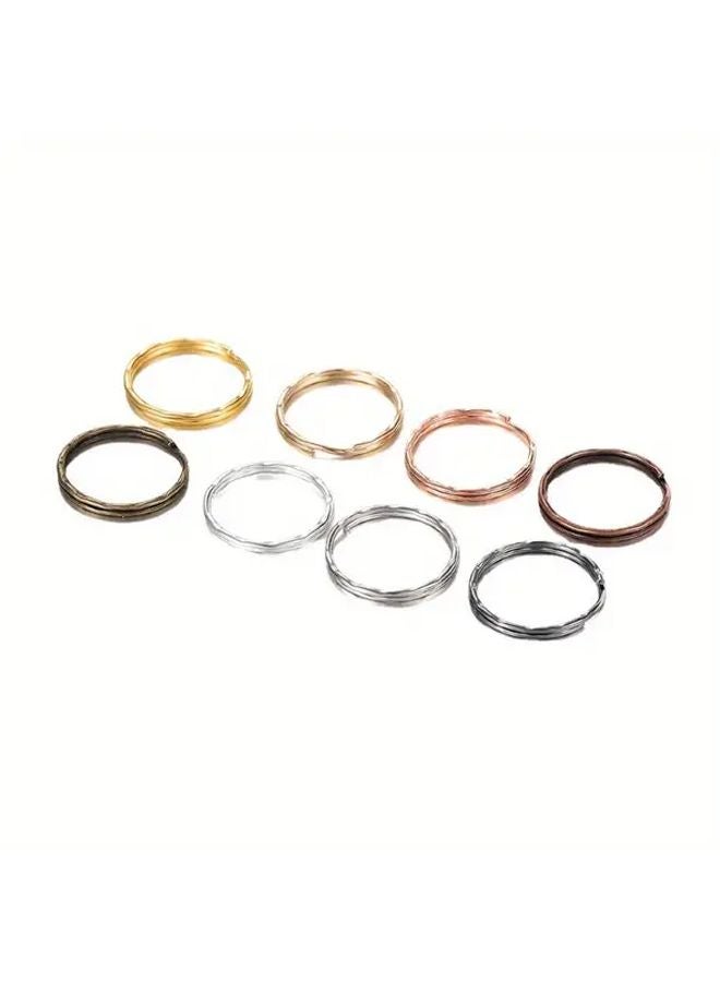 20pcs Silvery Split Ring Keychain Connector 25mm DIY Keyring Accessory - Image 4