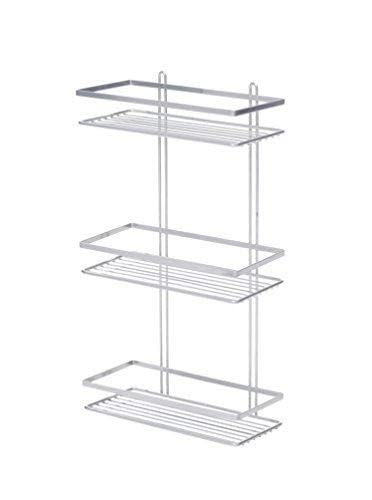 INDIAN DECOR 314488 Rustproof Stainless Steel 3Tier Storage Shelf for Bathroom 3 Tier Chrome Plated Bathroom Rack Chrome - Image 1