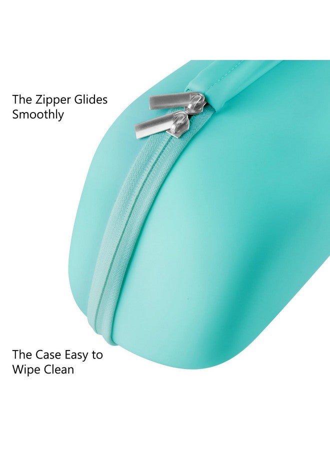 Gowing حقيبة حمل مضخات الثدي القابلة للارتداء، علبة صلبة مع صينية قابلة للإزالة، حقيبة تخزين مضخة الثدي محكمة الإغلاق متوافقة مع معظم مضخات الثدي القابلة للارتداء، تحمل 2 مضخات، زرقاء - Image 5