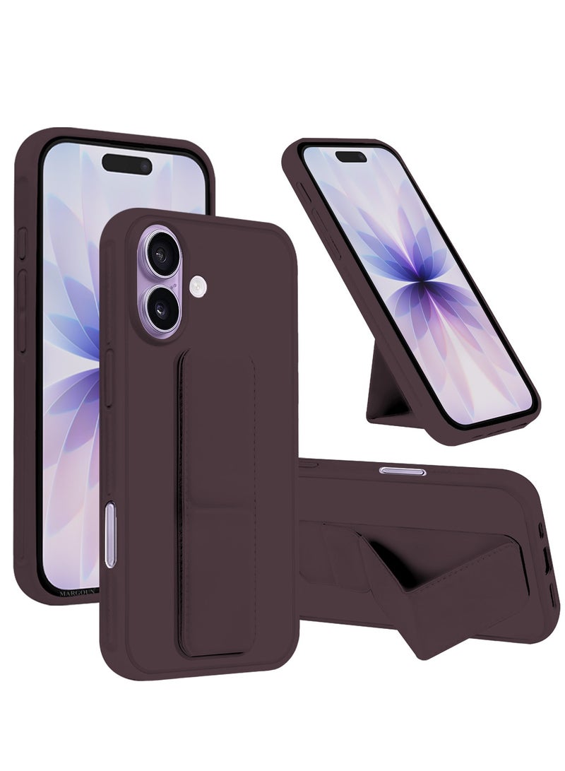 3 Packs Premium PU Leather Case for iPhone 17 with Stand Function Shockproof and Anti Scratch Finger Grip with Two Privacy Screen Protector - Image 2