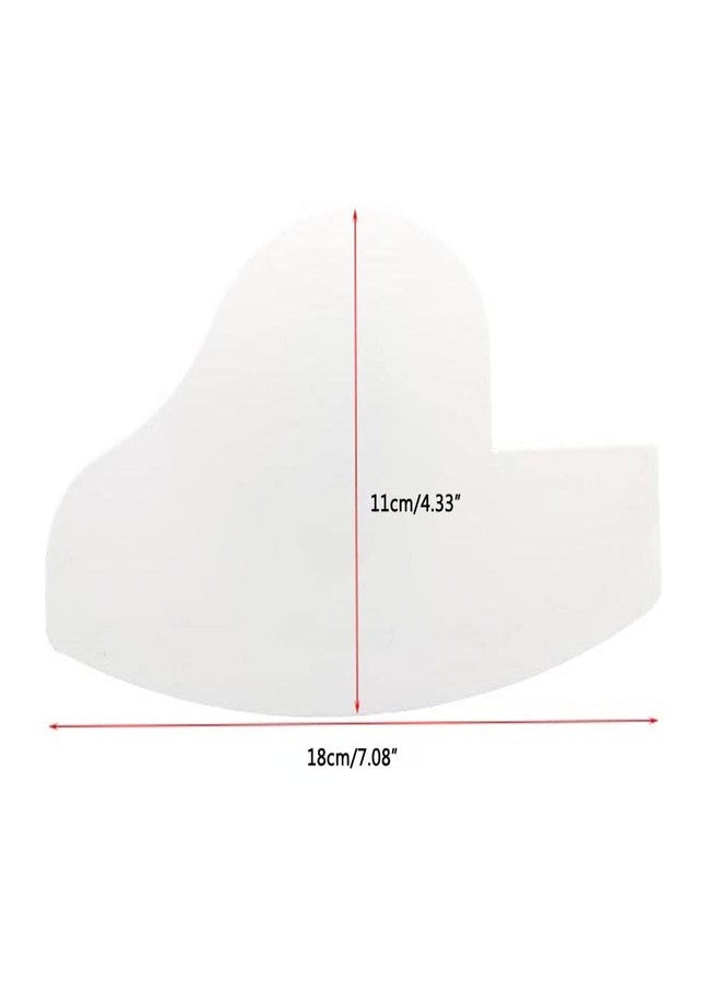 ZERONE Hairline Enhancing Card Barber Line Up Beard Shaping Template, Hair Styling Tool for Edges and Crisp Lines with Color White (1 - Image 4
