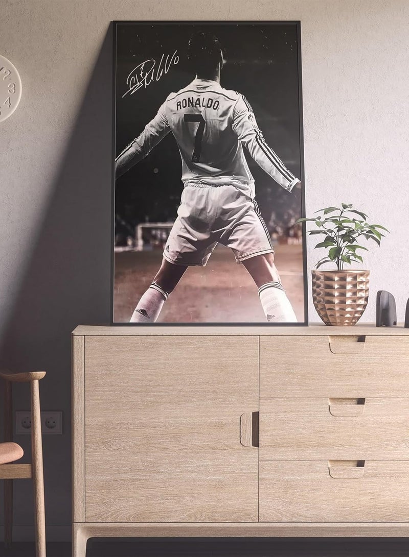 Today Idea Cristiano Ronaldo Football Stars Canvas Poster | Unframed Wall Art Decor | 16in x 24in (Cristiano Ronaldo Poster) - Image 4