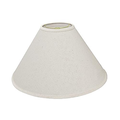 Aspen Creative 32201A Hardback Empire Spider Lamp Shade in Cream, 6" Top x 19" Bottom x 12" Slant Height - Image 2